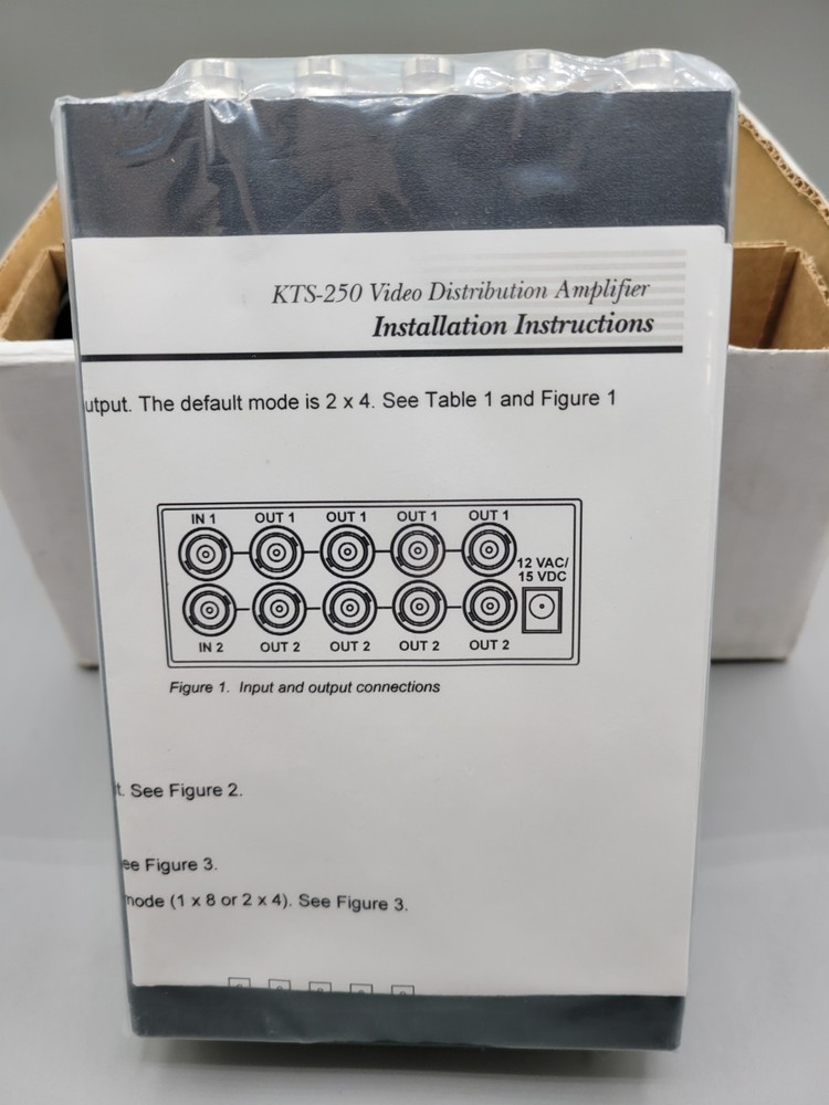 NEW Interlogix GE Security KTS-250 Video Distribution Amplifier