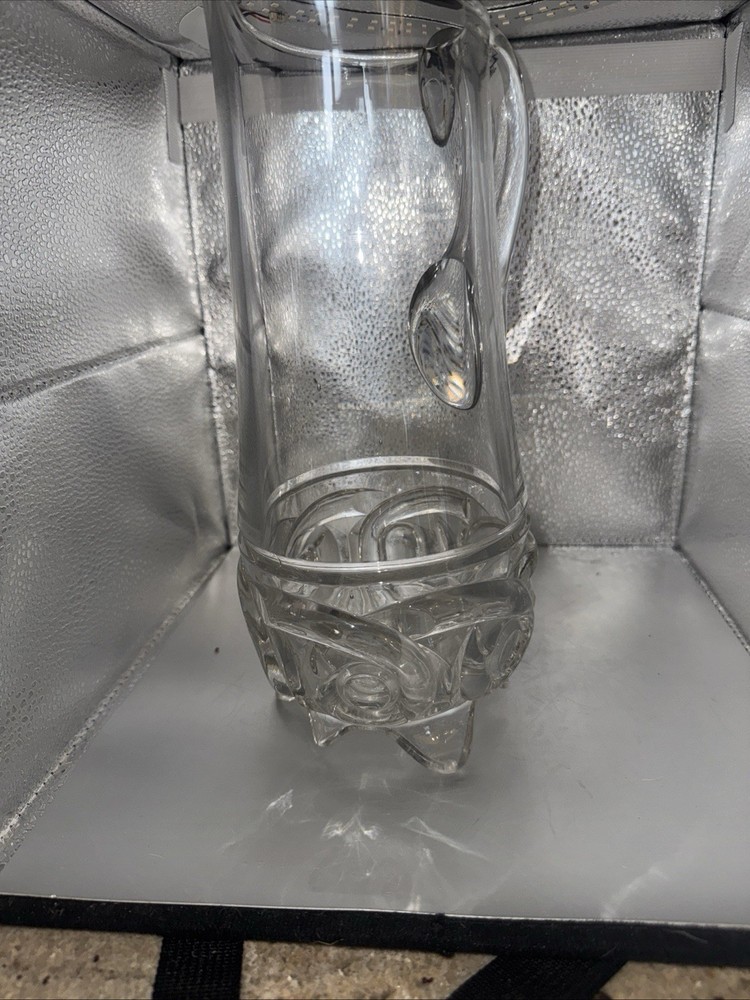 Vintage Glass Water Pitcher