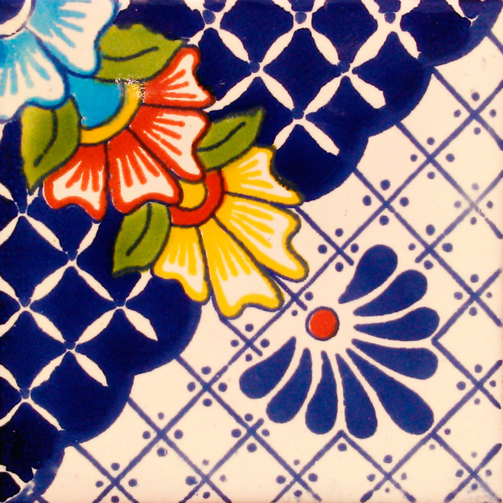 #C123 MEXICAN CERAMIC HANDMADE TALAVERA TILE SETS
