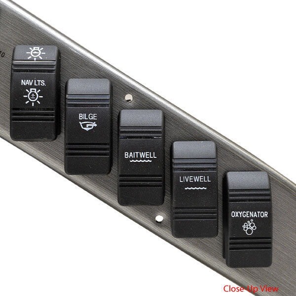 Crestliner Boat Dash Panel Set 2006181 | Switch Gauge Horn (Kit)