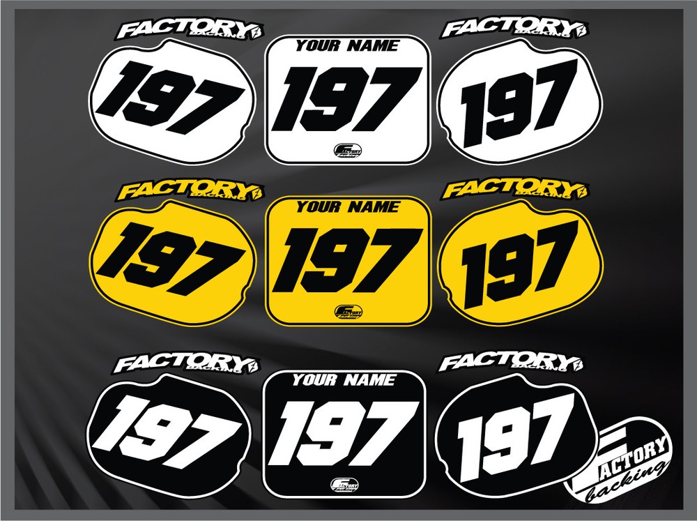 1983 CR 480  Custom Pre Printed Number plate Backgrounds