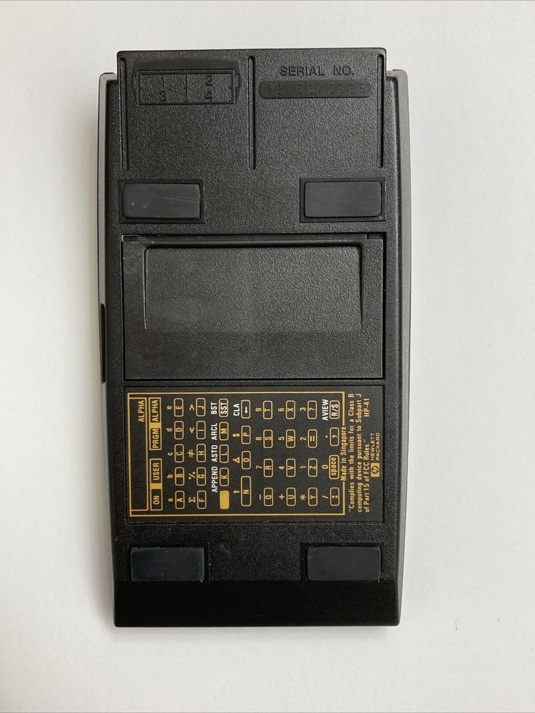Hewlett Packard HP 41C Calculator