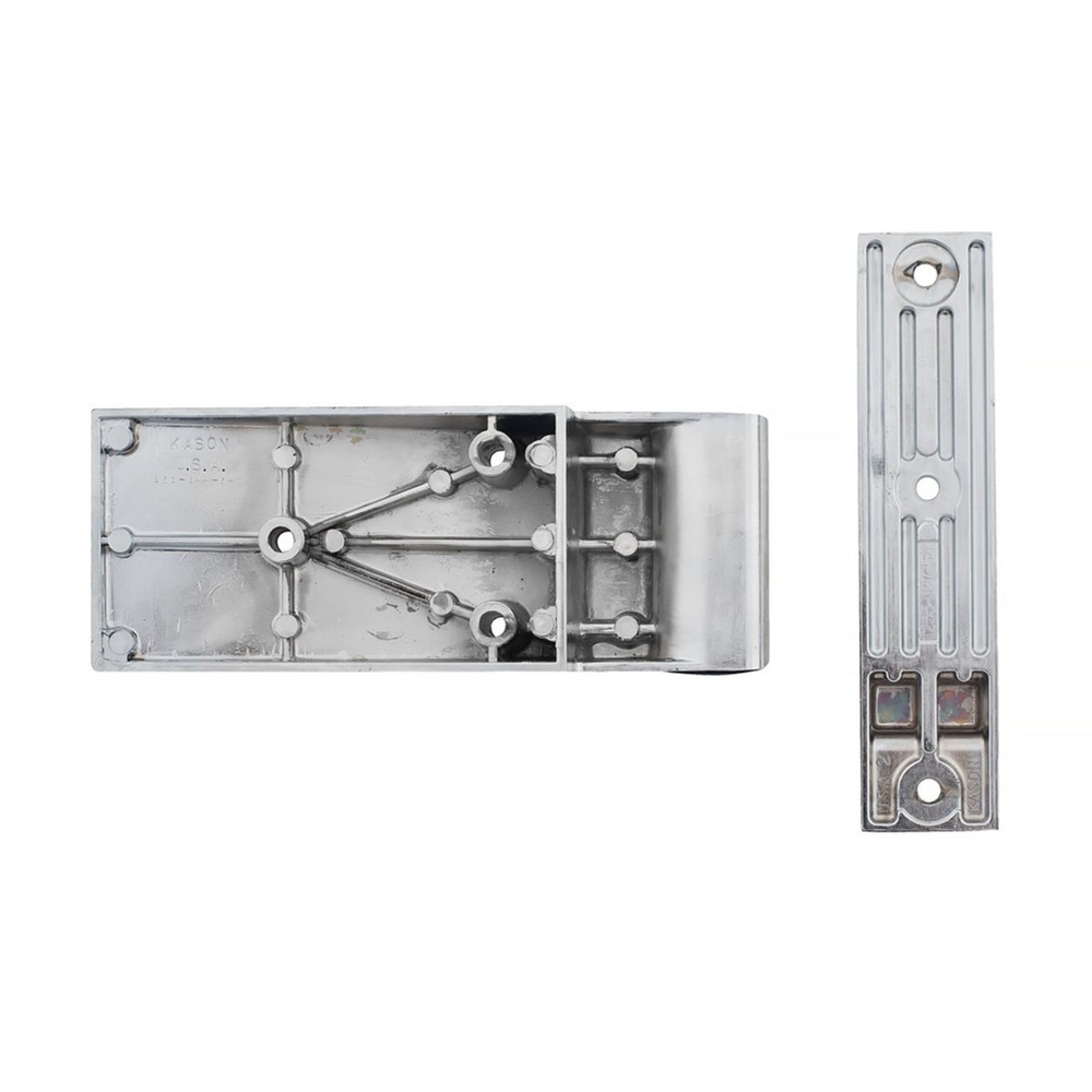 Kason 1256 Pacesetter Hinge - Brushed Chrome Textured Panel - 11256000004