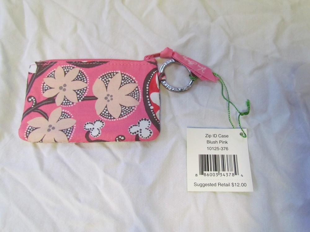 Vera Bradley Zip ID Case Blush Pink