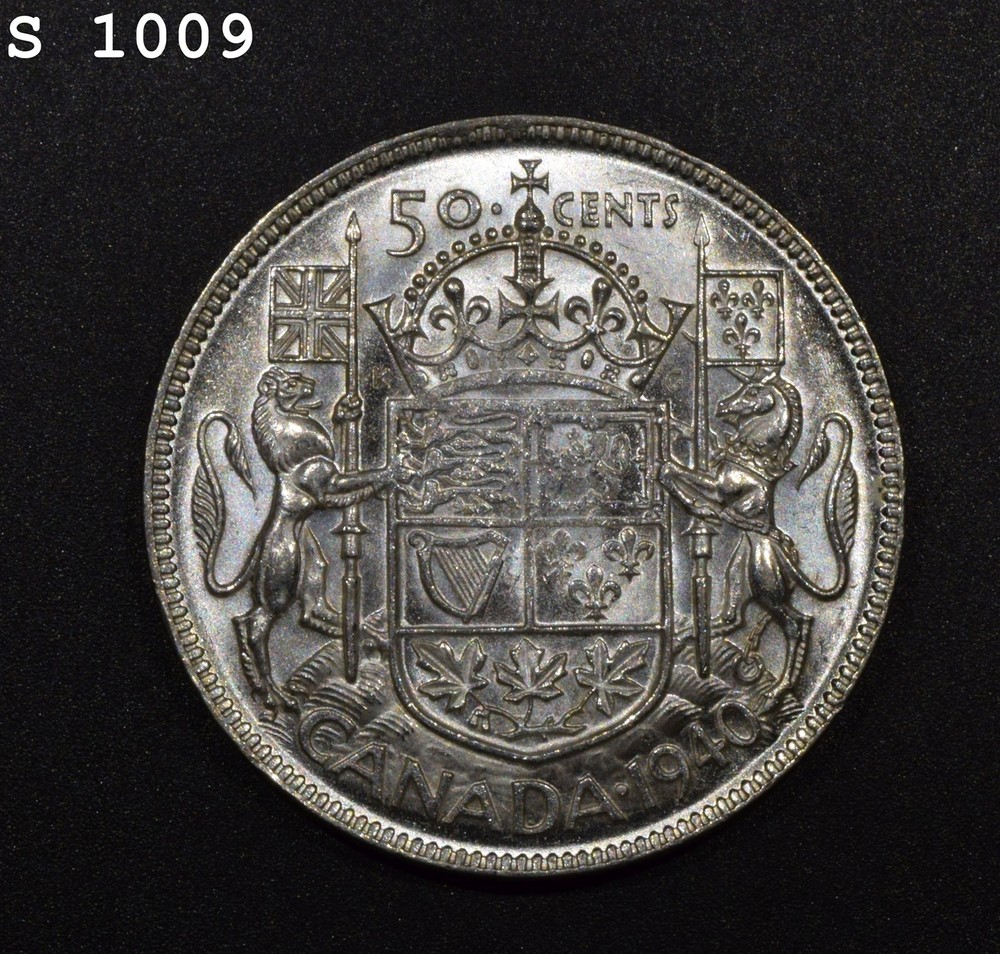 1940 Canada Silver 50 Cents "CH BU"