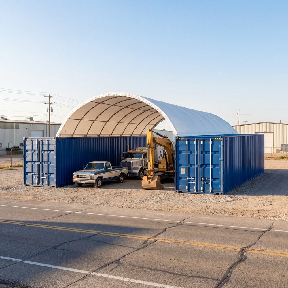 Chery Industrial Container Canopy Shelter Durable Storage Cover Container Roof