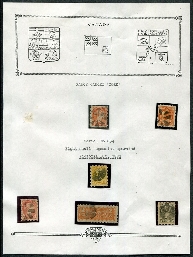 CANADA FANCY CANCEL COLLECTION REMAINDER