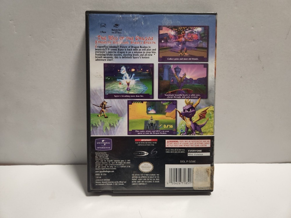 Spyro Enter The Dragonfly (Nintendo GameCube) Original Case Only