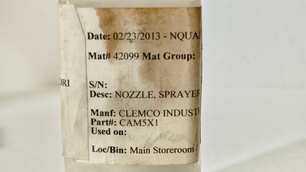 CLEMCO CAM5X1 NOZZLE SPRAYER