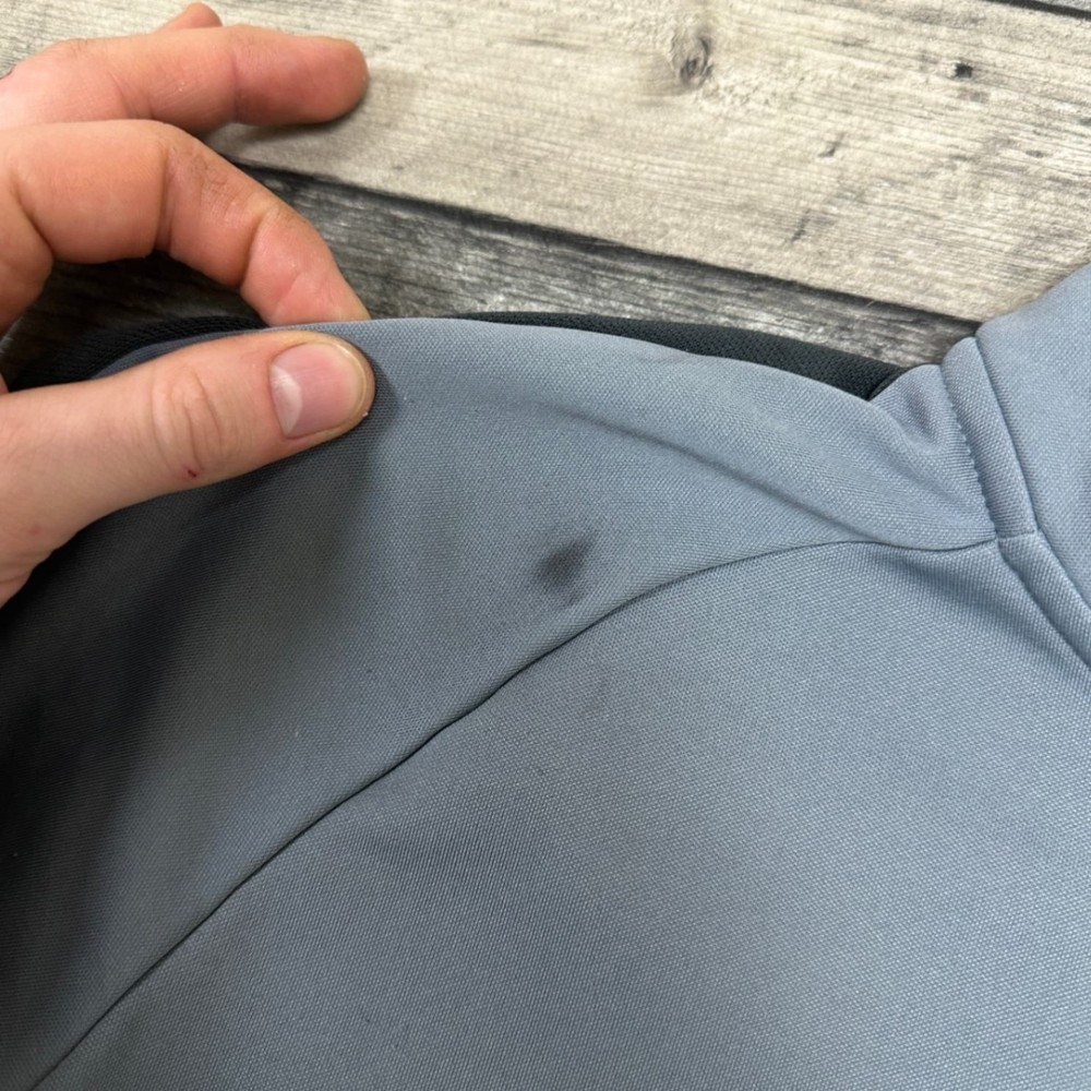 Nike Mens Activewear Jacket Grey 1/4 Zip Pullover Dri-Fit Medium