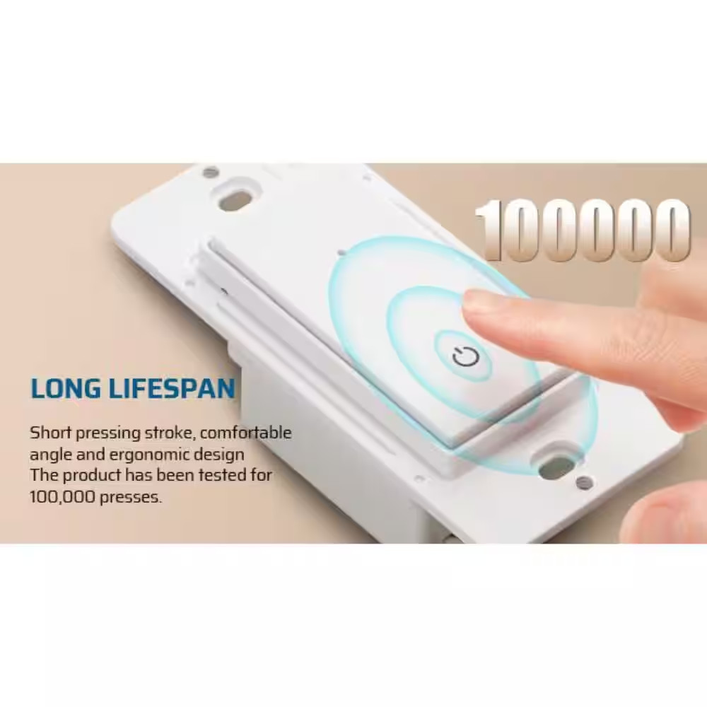 125-Volt 3 Way Wireless Remote Control Light Switch and Receiver Kit with Magnet