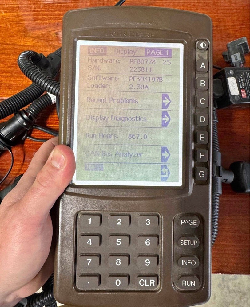 John Deere GPS Brown Box with Mobile Processor and Keycard