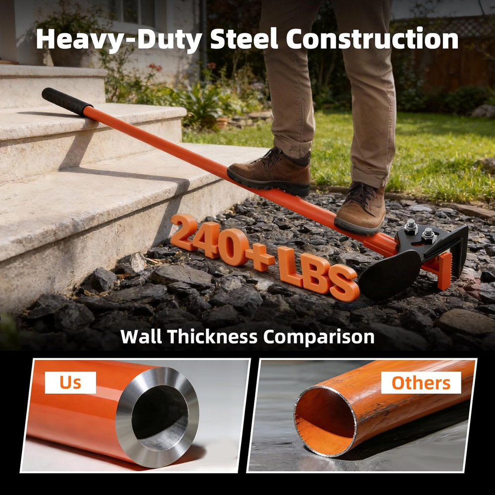 Heavy-Duty Tree Puller and Stump Puller Tool, 100% High-Strength Manganese Steel