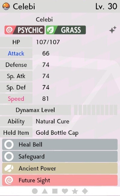 ✨Shiny✨ Legitimate Celebi (From VC) For Sword & Shield