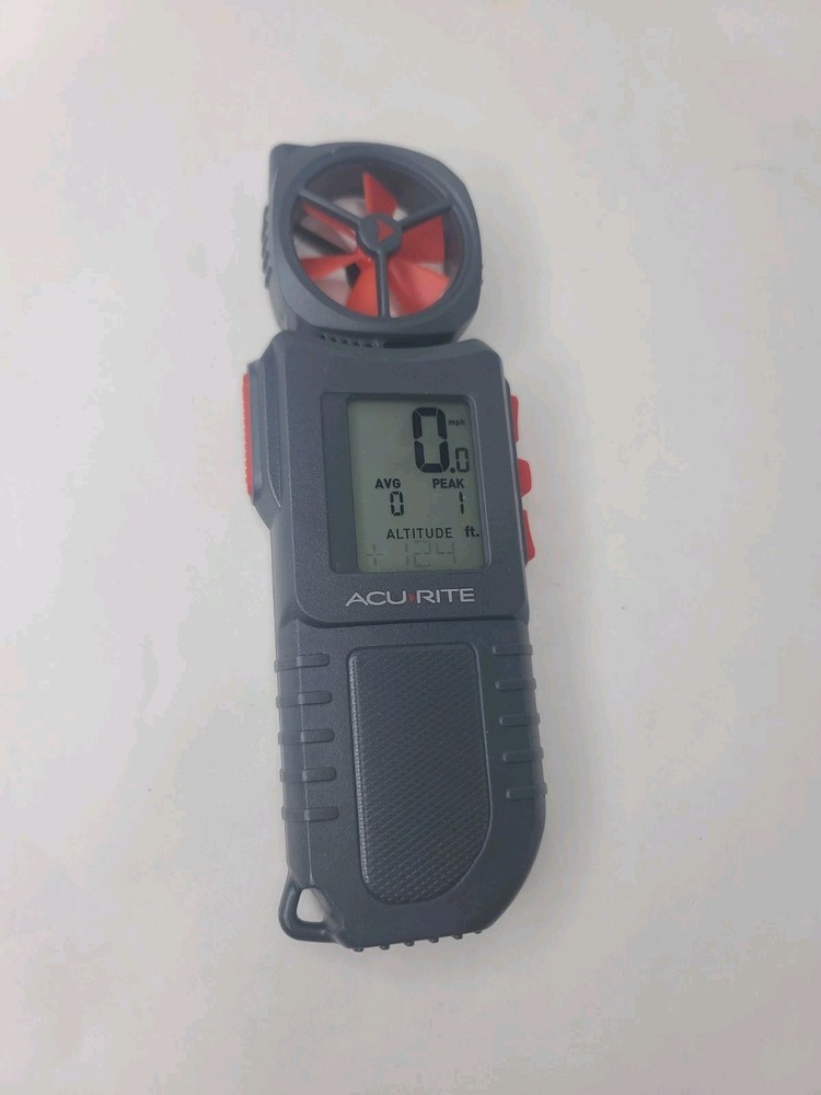 AcuRite Anemometer Inspection Light Extendable Vane Wind Sensor Altimeter LCD