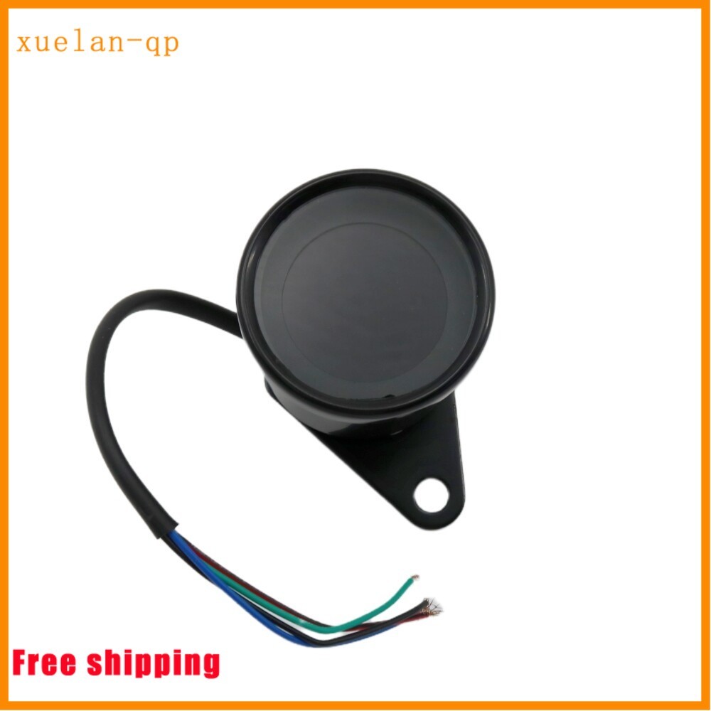 LCD Digital Speedometer Odometer Tachometer For Motorcycles Universal