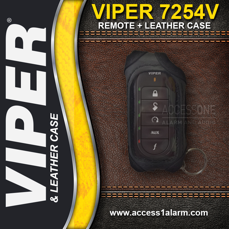 Viper 7254V 2-Way Remote Control Transmitter WITH Leather Case