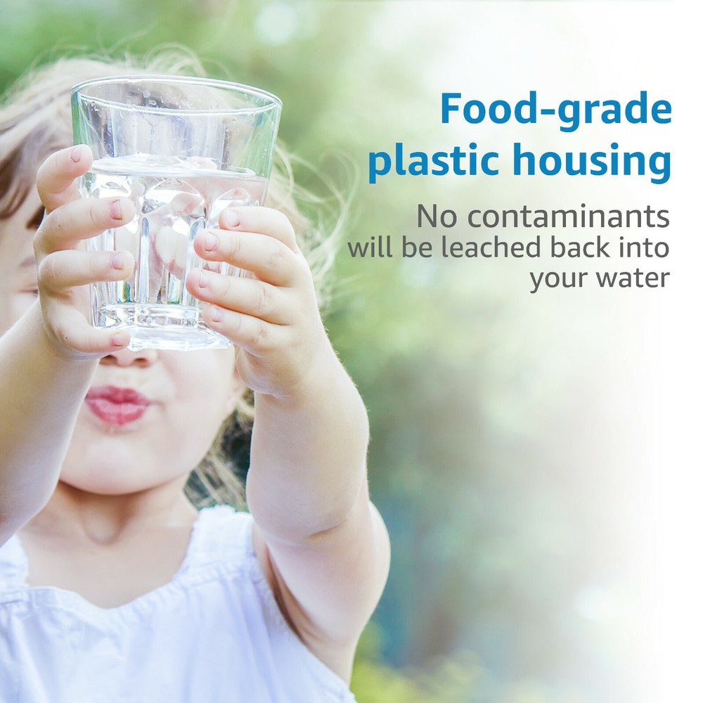 (4)AQUACREST RV Inline Water Filter,for RV and Marines,Drinking & Washing Filter