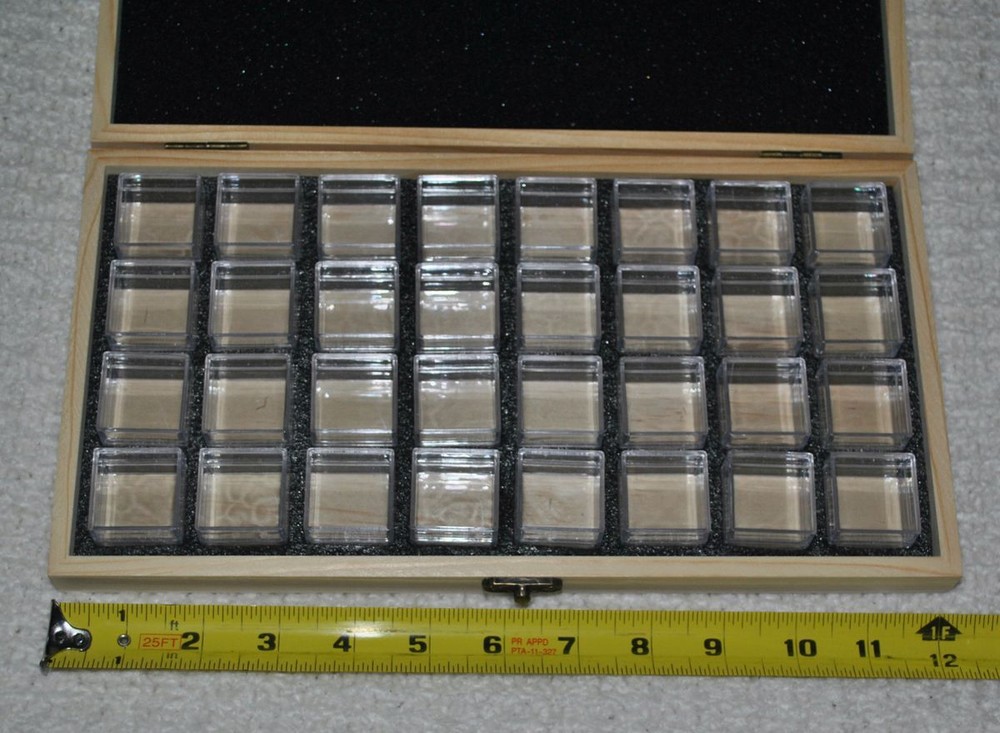 Lush & Dew Wooden Mega Seed Storage Organizer with 32 Inner Boxes