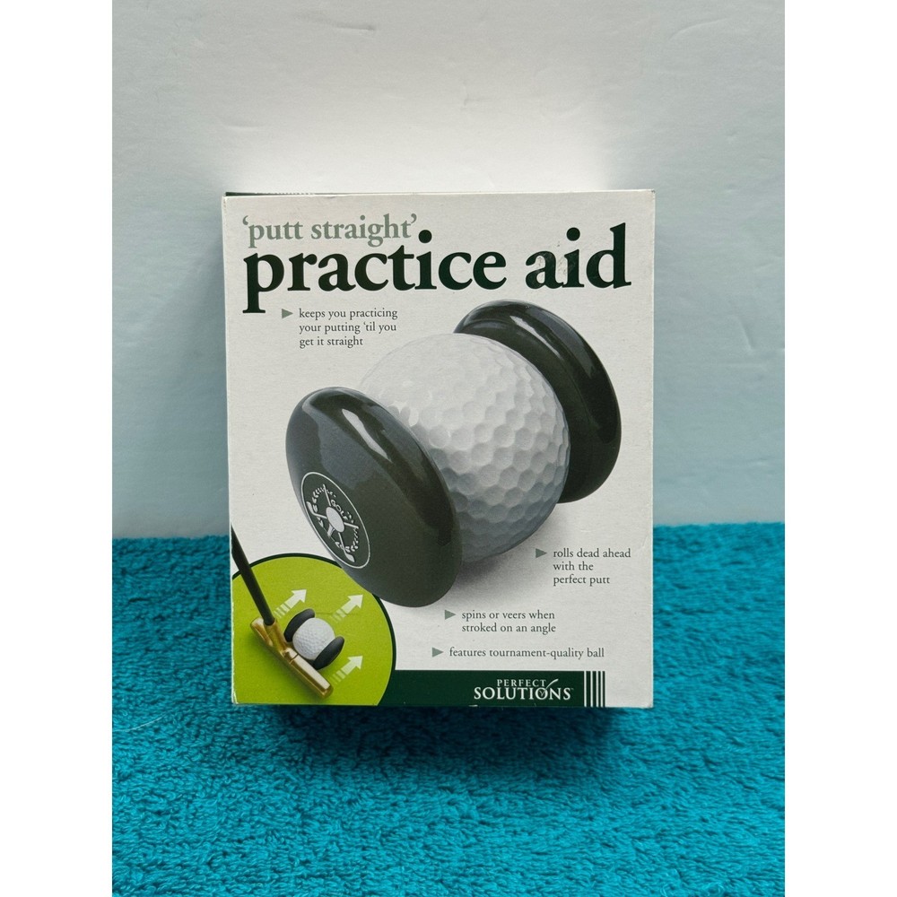 Perfect Solutions Putt Straight Practice Aid & Callaway Golf Balls 2-Pack Set