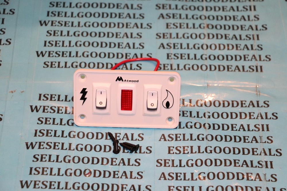 Atwood 91230 Dometic Water Heater White Dual 12V Switch Panel New