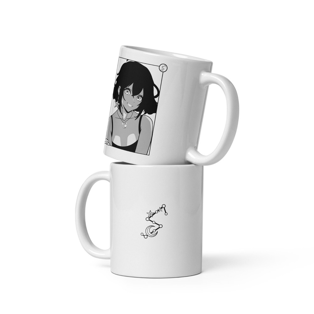 Nightfall Grace | White glossy anime mug