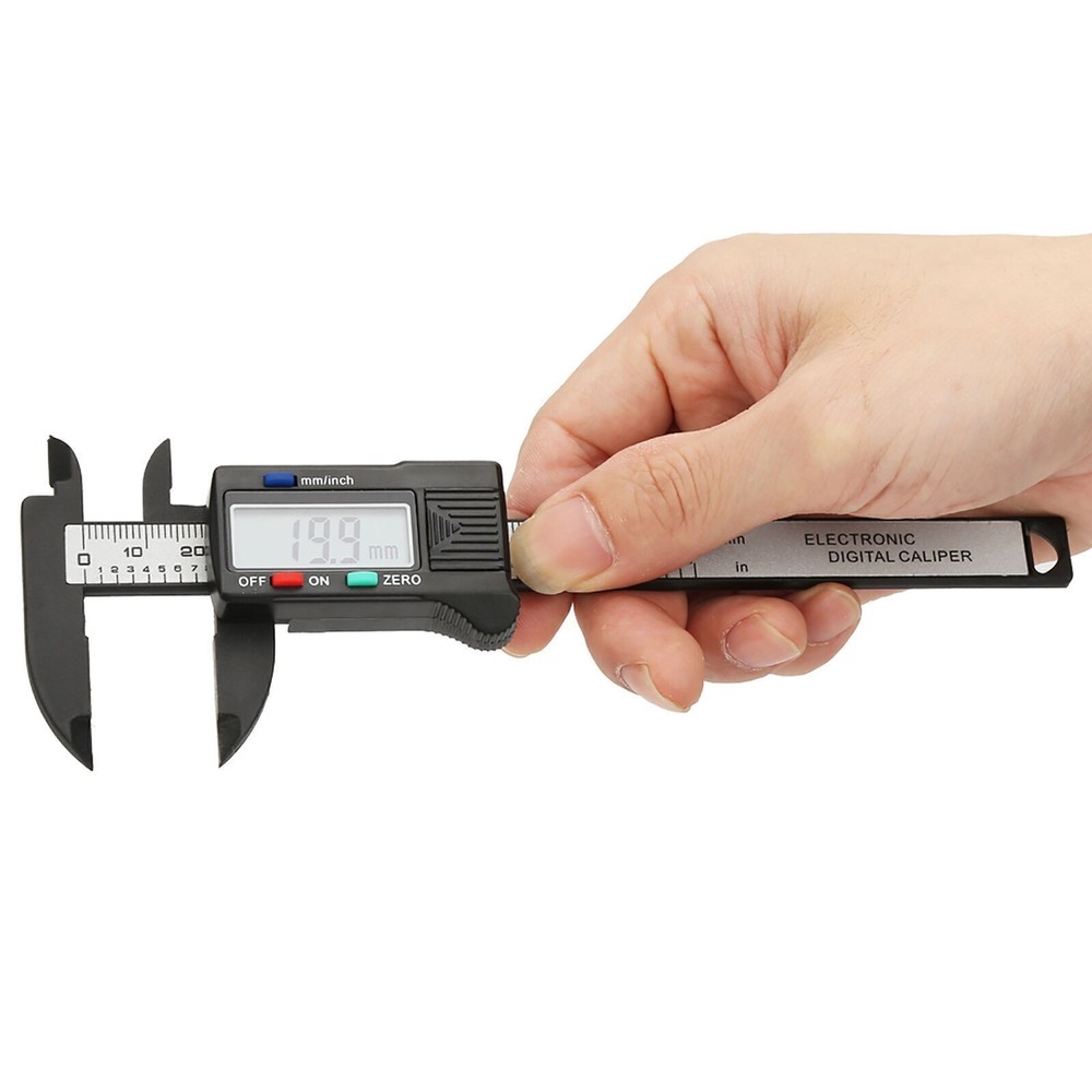Practical 100 mm Plastic Electronic Digital Caliper with Large LCD Screen