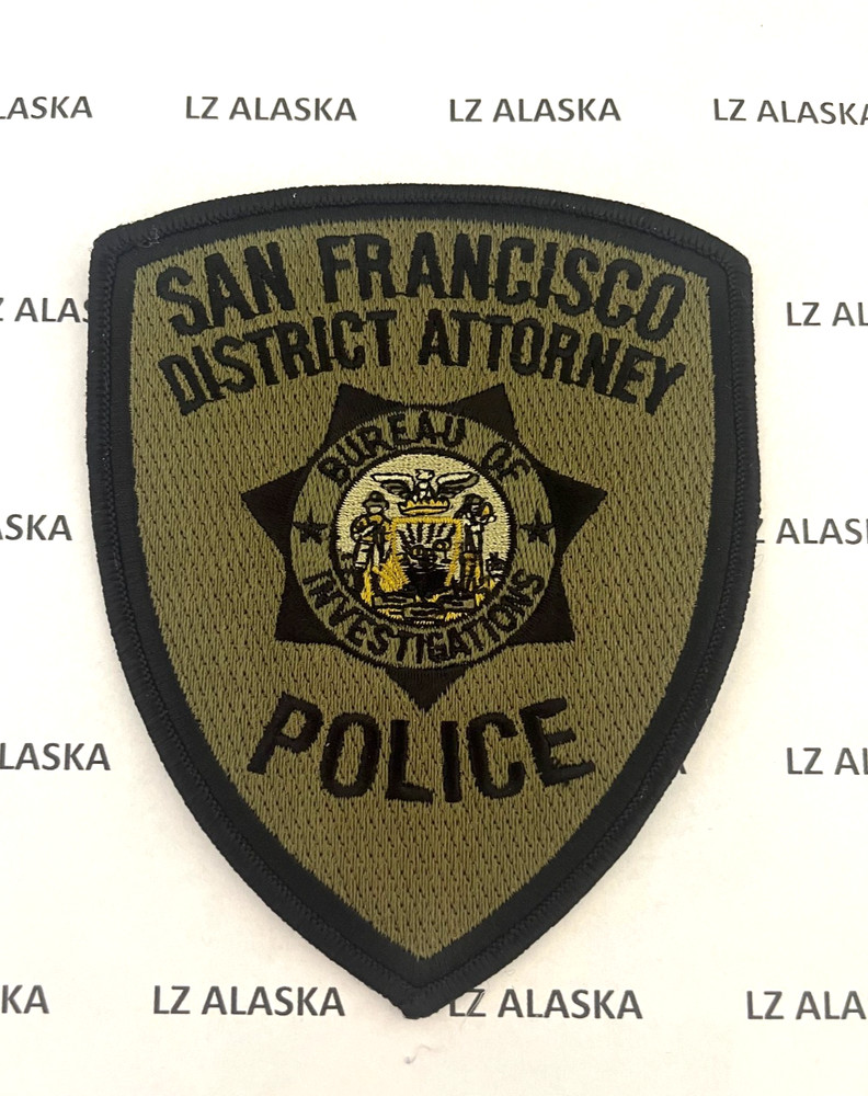 SAN FRANCISCO DISTRICT ATTORNEY POLICE PATCH PD10