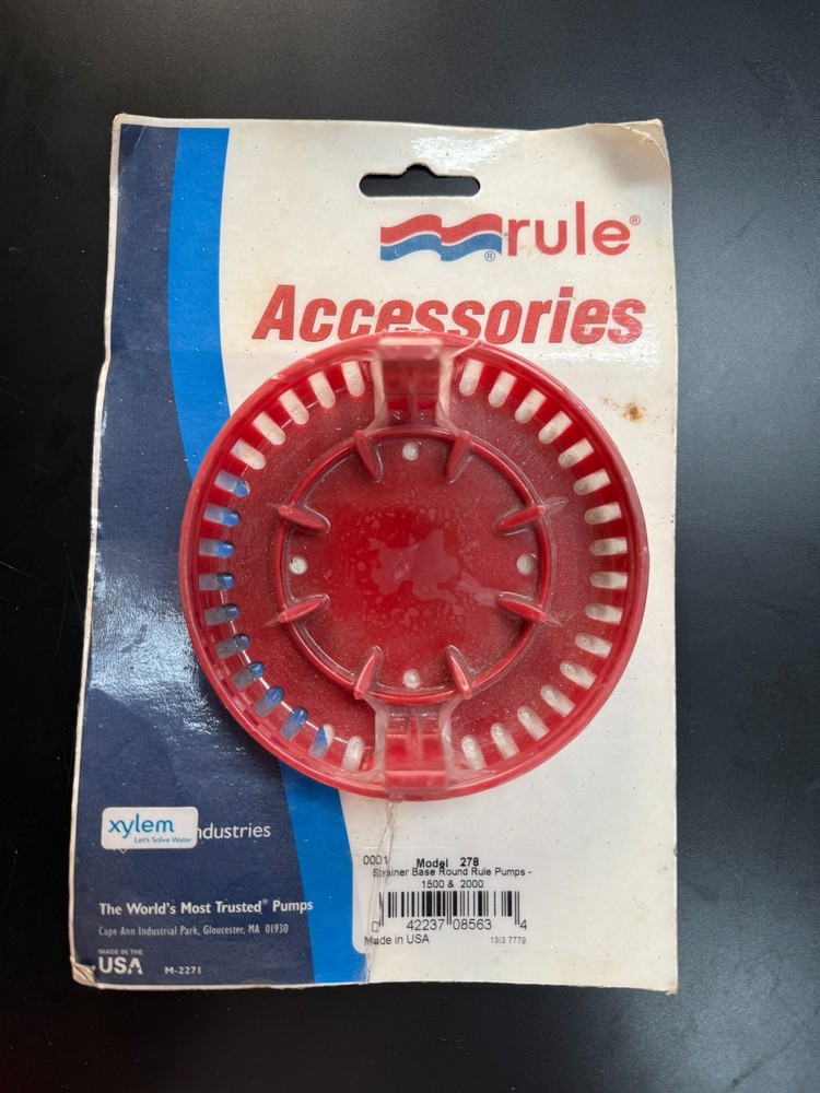 Rule Strainer Base, Round, Model 278