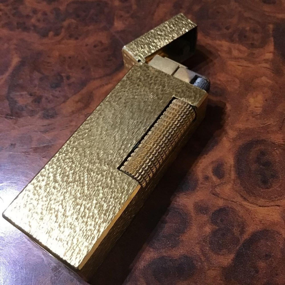 Overhauled Dunhill Rollagas lighter gold without box