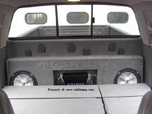 2006-2011 Dodge Ram Mega Cab Dual 12 Sub Box With Amp Space by Subthump