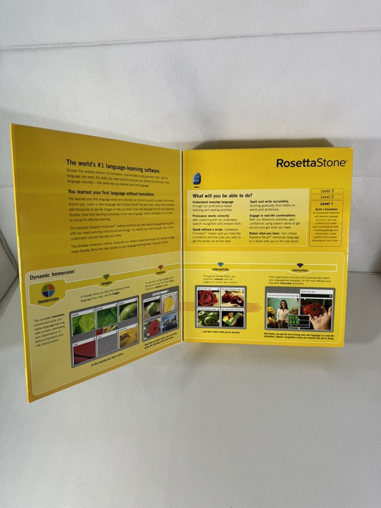 Rosetta Stone Arabic Version 3 Level 1 CD Rom for Windows and MAC
