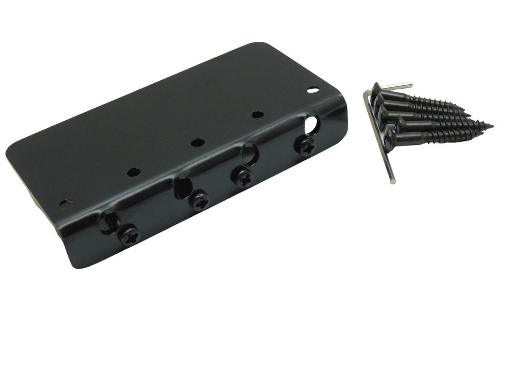 Black Brass Saddle Bridge for 4 String Precision Jazz Bass