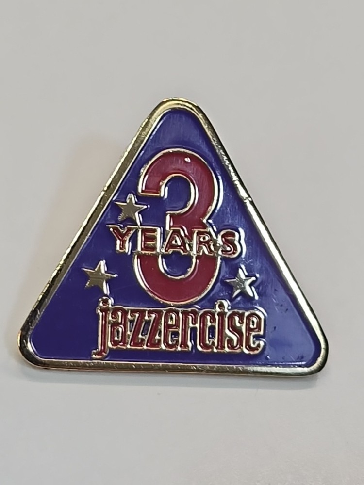 Jazzercise 3 Years Recognition Award Lapel Pin