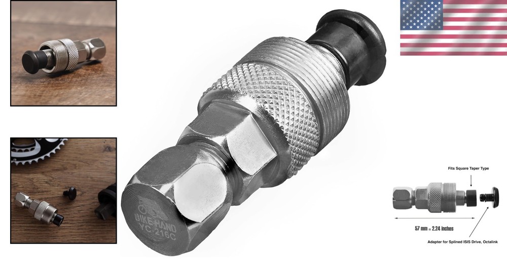 Compact Bicycle Crank Puller - Easy Use for Square Taper & ISIS Arm Removal