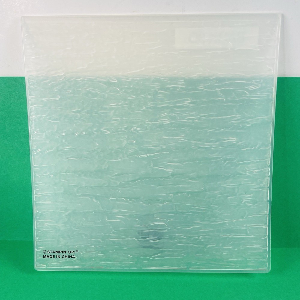 Stampin Up! BARK 3D EMBOSSING folder Tree Natural Texture RETIRED