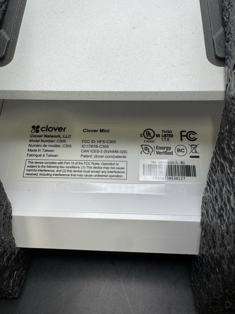 Clover Mini (Generation 3) Smart POS System - Developer Kit. For Parts - READ