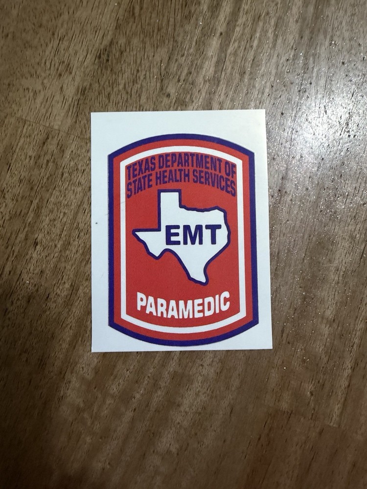 Texas Paramedic Sticker 3x2 4$ Dollars Each