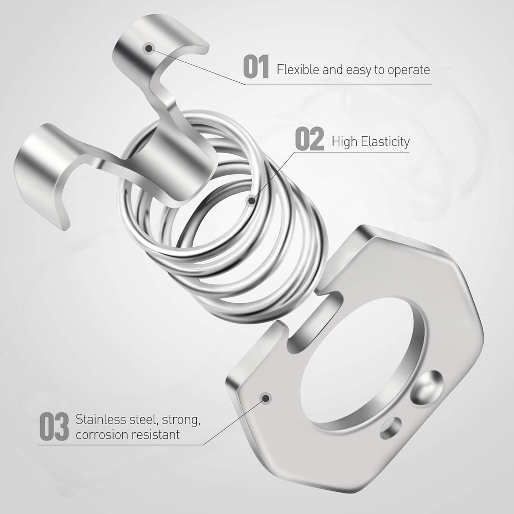 4 Pieces RV Water Heater Cam Lock, Metal Water Heater Door Latch Twist Cam Lock