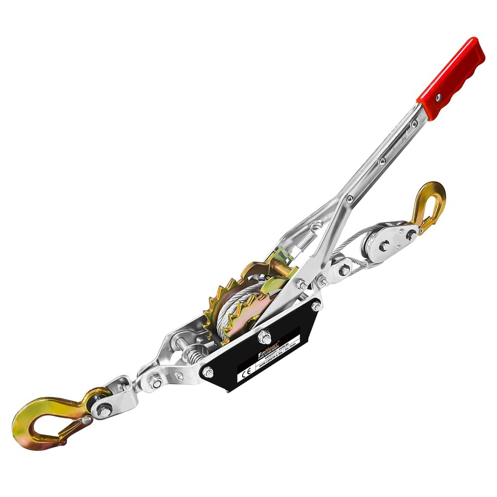 Come Along Winch 1T/2T Pulling Capacity 7FT Steel Cable 2 Hooks