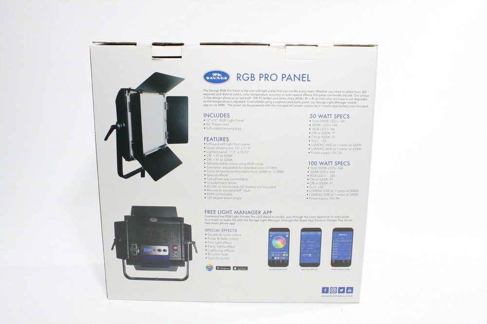 Savage RGB Pro Panel 50 Watt