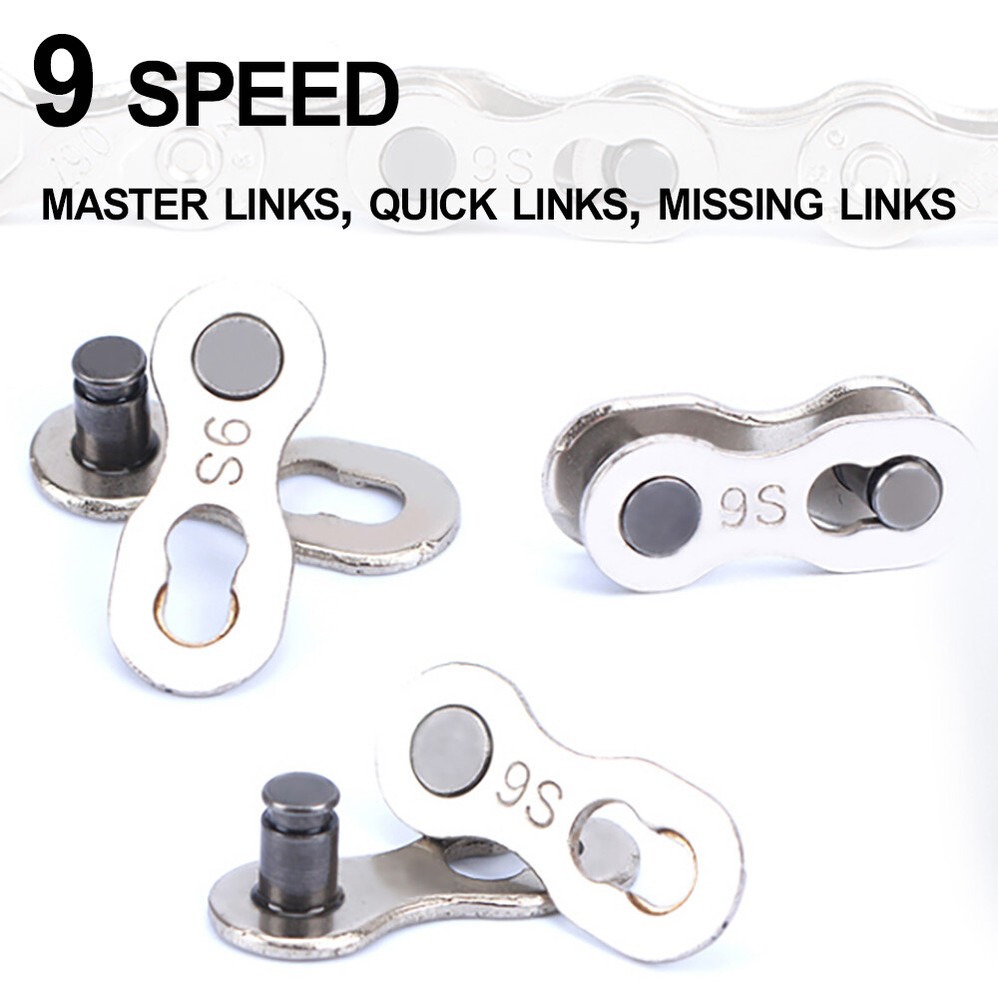 Bicycle Chain Master Links - for 9 Speed Chains - Quick Links, Missing Links