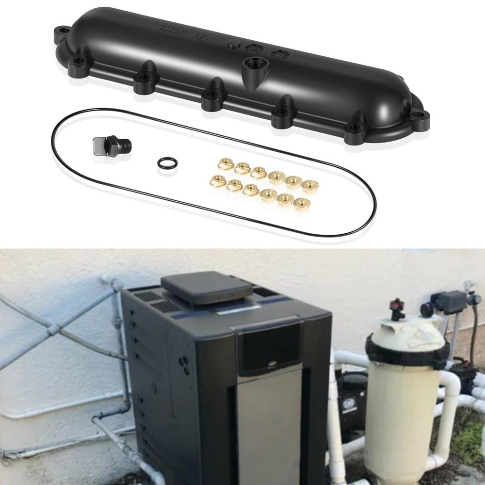 015095F Return Header Replace for Raypak Pool Heaters 206A 266A 336A 406A 407A