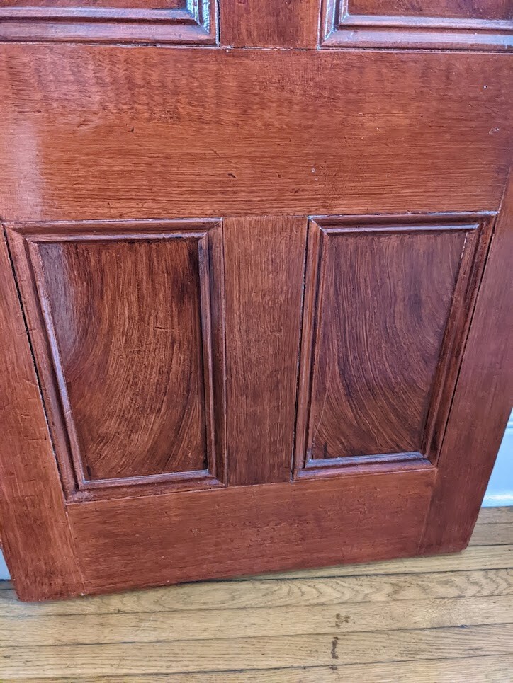 Antique Four-Panel Wood Door