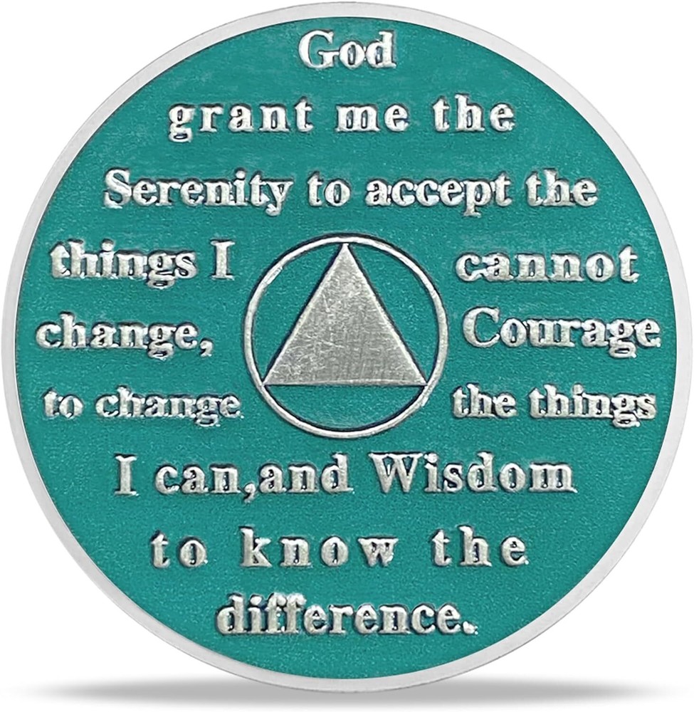AA 3 Year Sobriety Coin Alcoholics Anonymous AA Chips Medallion Three Year Sober