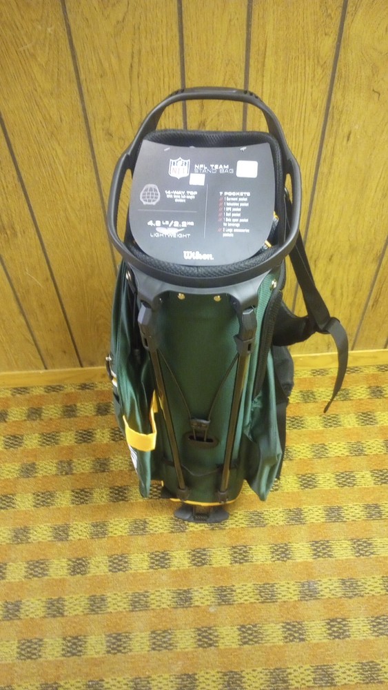 Wilson Green Bay Packer Stand Bag