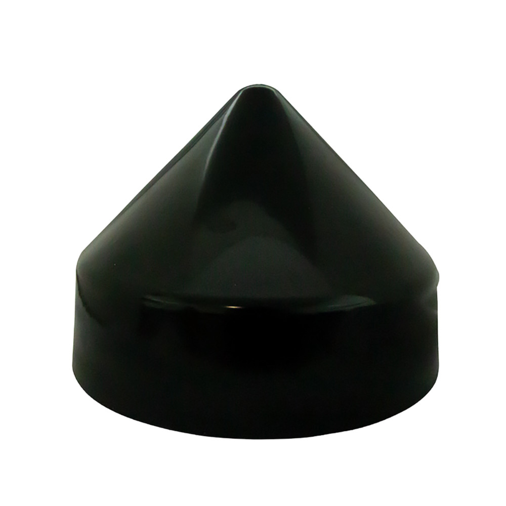 9 in. Round Cone Piling Cap - Black