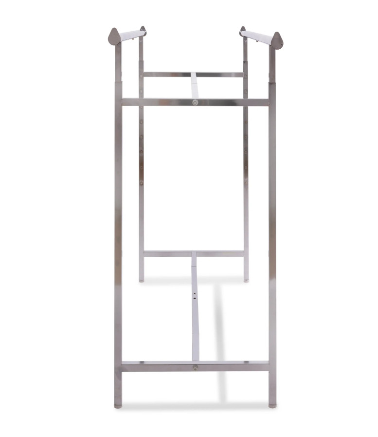 Econoco K40 Adjustable Double Bar Garment Rack 60" Chrome Retail