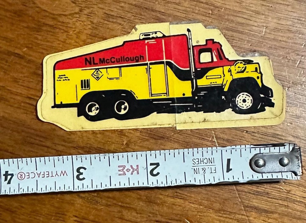 Vintage NL McCullough Coal Mine Sticker #B2