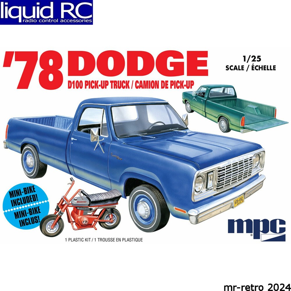 MPC 901M 1/25 1978 D0DGE D100 Custom Pickup 2T